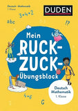 DUDEN Mein Ruckzuck-Übungsblock Deutsch/Mathe 1. Klasse