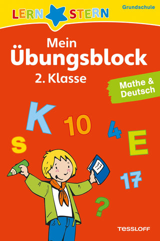 LERNSTERN Mein Übungsblock 2. Klasse. Mathe & Deutsch