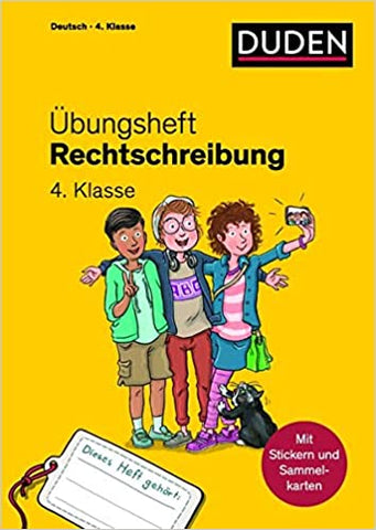 DUDEN Übungsheft - Rechtschreibung 4. Klasse: Mit Stickern und Lernerfolgskarten