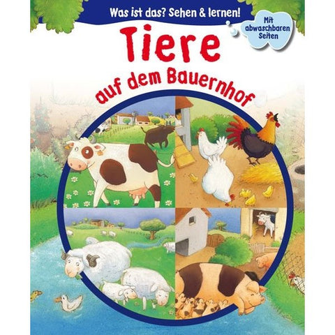 Was ist das? Sehen & lernen - Tiere auf dem Bauernhof, mit abwaschbaren Seiten  - Animale la fermă, cu pagini lavabile