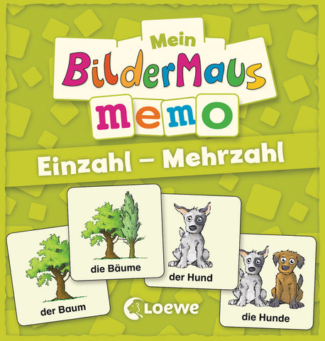 Mein Bildermaus-Memo - Einzahl - Mehrzahl