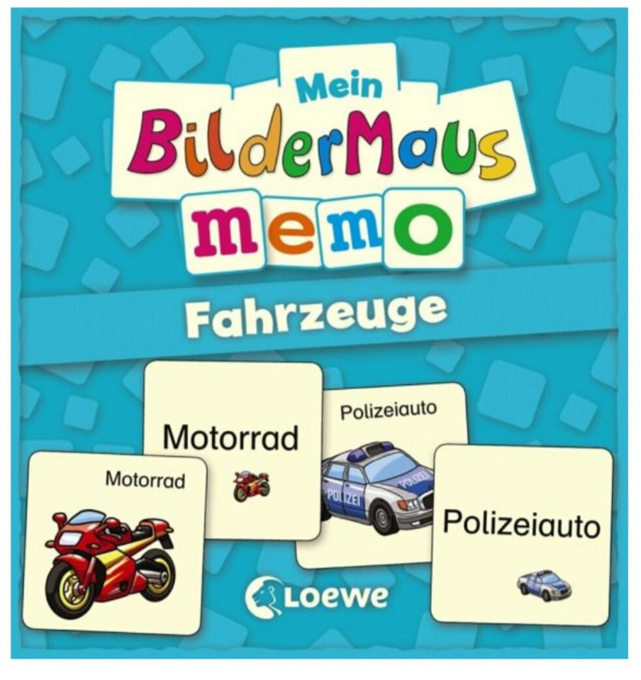 Mein Bildermaus-Memo - Fahrzeuge (Kinderspiel)