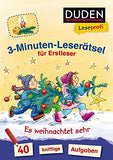 Duden Leseprofi – 3-Minuten-Leserätsel für Erstleser: Es weihnachtet sehr: 40 knifflige Aufgaben – zuhause lernen ,Rätselblock Lesen lernen 1. Klasse,