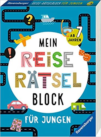 Mein Reise-Rätselblock für Jungen