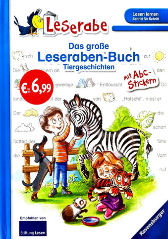 Das große Leseraben-Buch: Tiergeschichten - Leserabe ab 1. Klasse - Erstlesebuch für Kinder ab 5 Jahren: mit Stickerbogen ABC