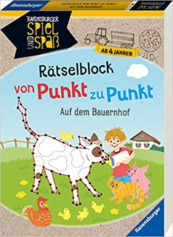 Rätselblock von Punkt zu Punkt: Auf dem Bauernhof (Ravensburger Spiel und Spaß)