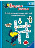 Leserabe: Sticker-Kreuzworträtsel zum Lesenlernen (2. Lesestufe), türkis (Leserabe - Rätselspaß)