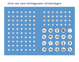 Leserabe: Sticker-Kreuzworträtsel zum Lesenlernen (2. Lesestufe), türkis (Leserabe - Rätselspaß)