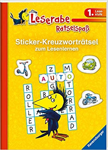 Sticker-Kreuzworträtsel zum Lesenlernen (1. Lesestufe) (Leserabe - Rätselspaß)