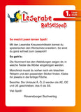 Sticker-Kreuzworträtsel zum Lesenlernen (1. Lesestufe) (Leserabe - Rätselspaß)